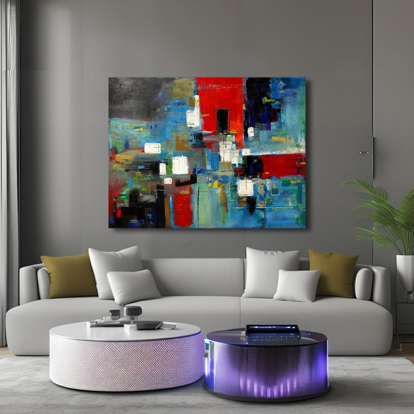 Quadro DANZA DE COLORES VIBRANTES – OPERA ORIGINALE DI FAVI GALES