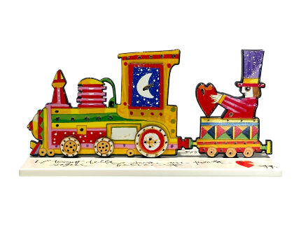Il treno della sera mi porta sogni felici – Scultura in Resina | Francesco Musante