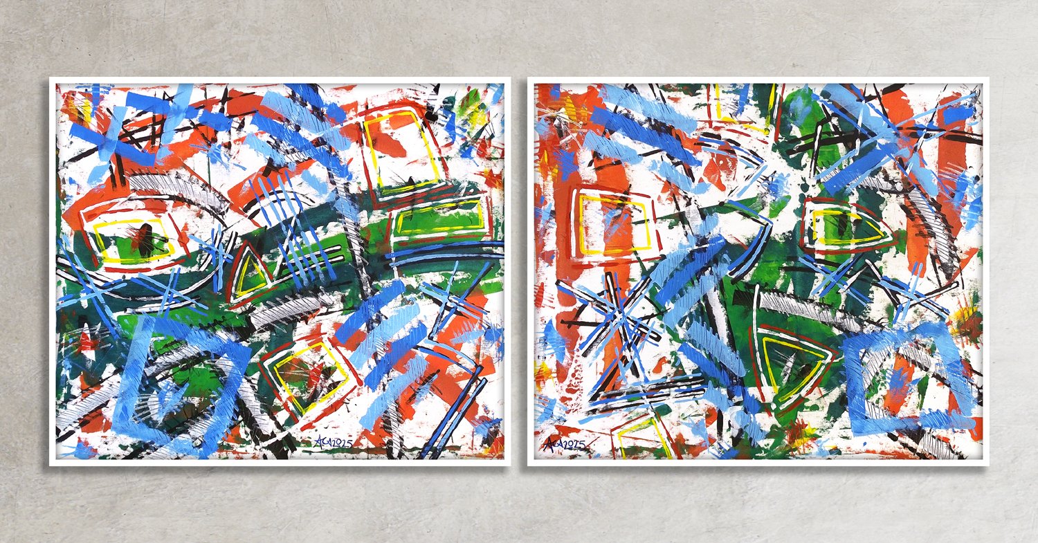 ACA (Angelo Calabria) - Elaborazione 2930/2931 (Meadow III) XXL (Dittico)
