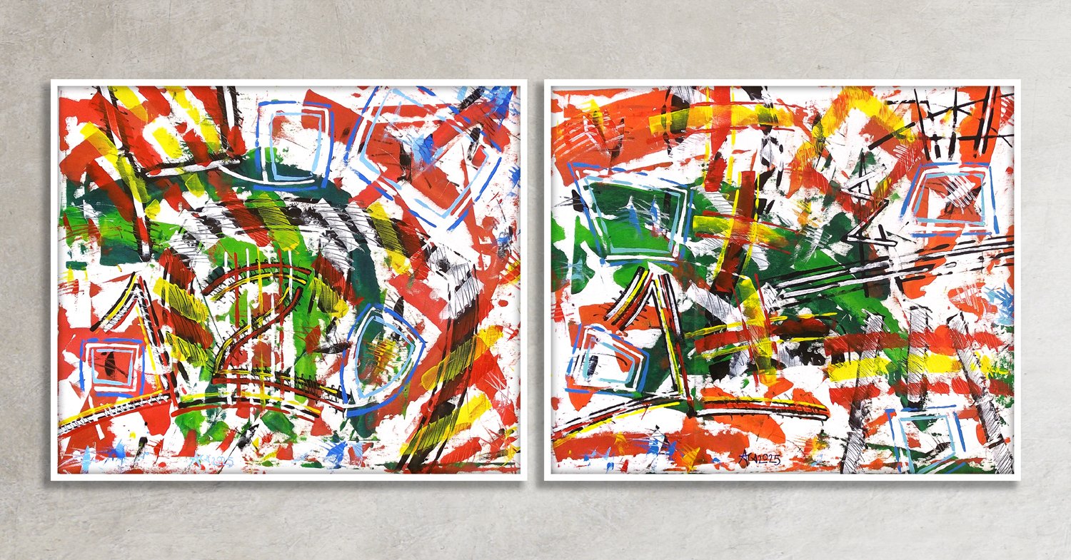 ACA (Angelo Calabria) - Elaborazione 2926/2929 (Meadow II) XXL (Dittico)