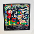 Le figure corrono – Francesco Musante Serigrafia polimaterica ritoccata a mano - Edizione limitata