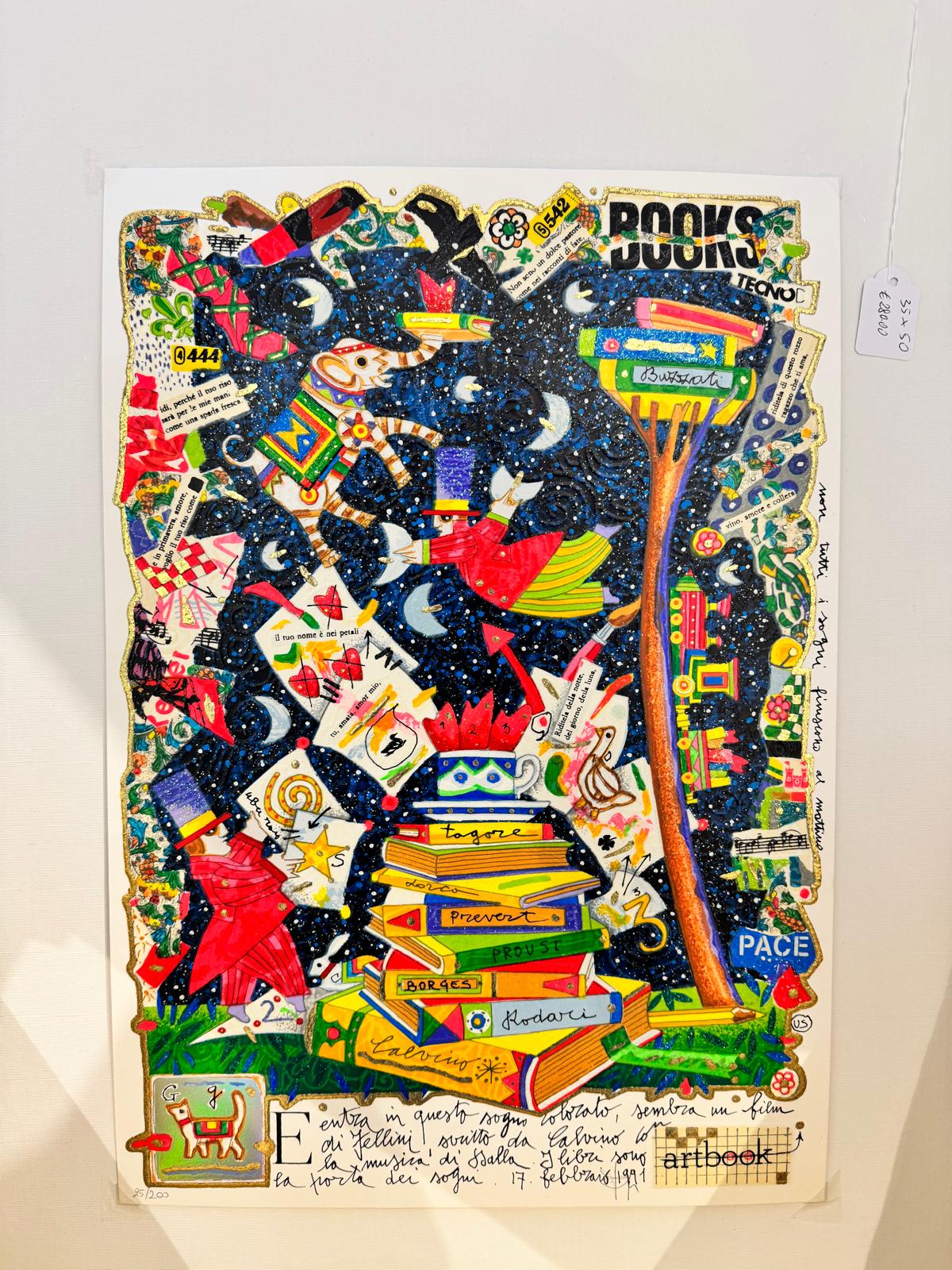 Entra in questo sogno colorato – Francesco Musante Serigrafia polimaterica ritoccata a mano - Edizione limitata